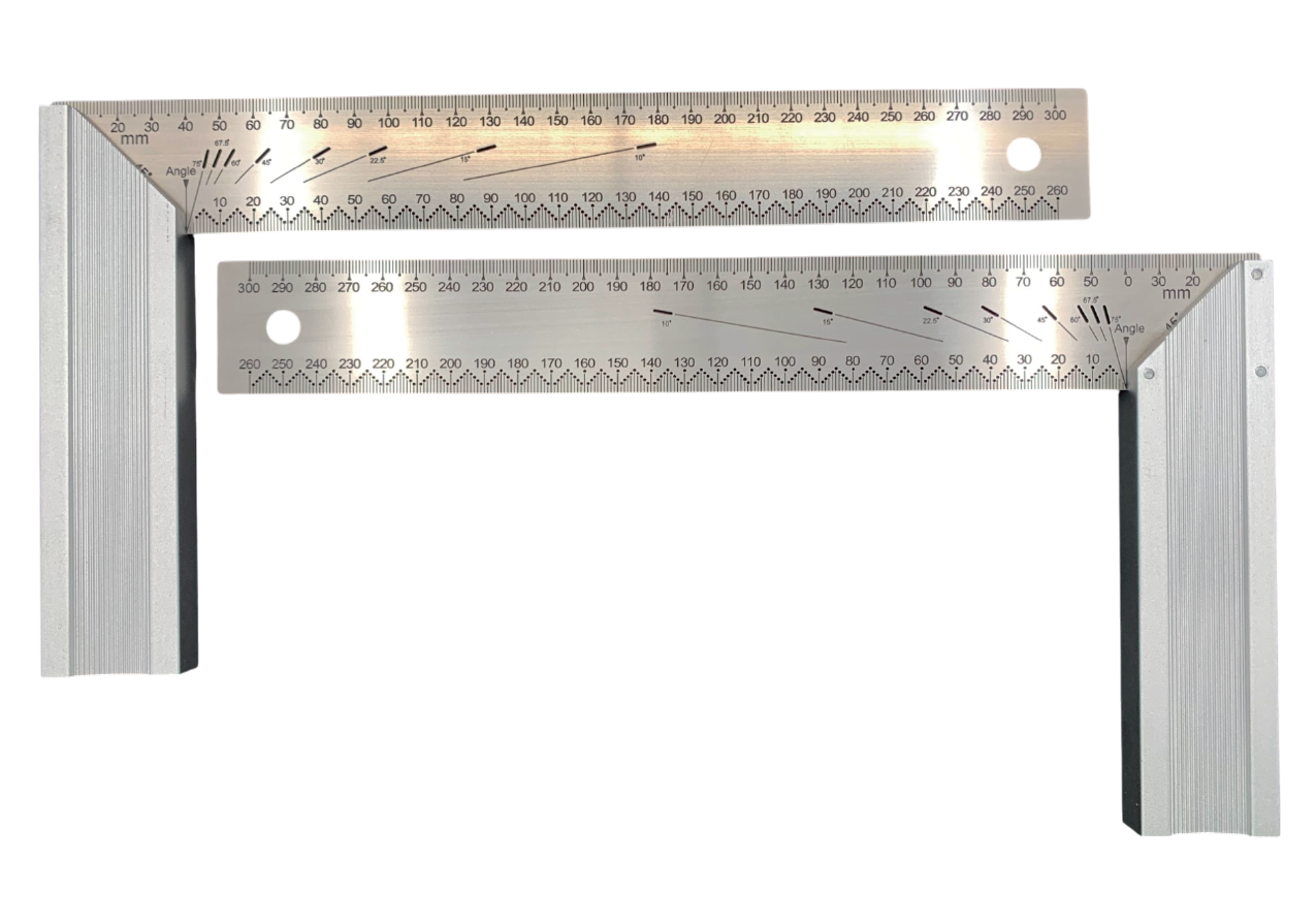  鋁座角尺-貫穿蝕刻尺板/30x16.5cm全公-全公