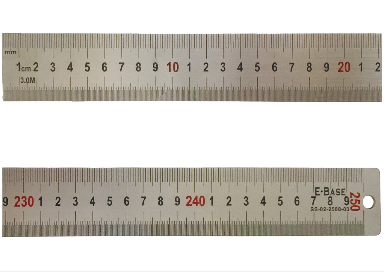 鋼直尺250cmE-Base/光面/全公-空白/2550x40x2.0mm