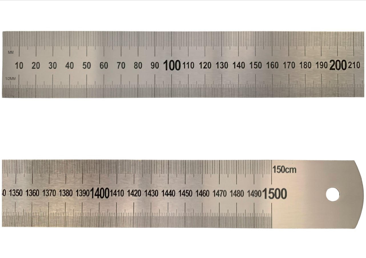 鋼直尺150cm無牌/光面/全公-空白/1555x40x1.8mm
