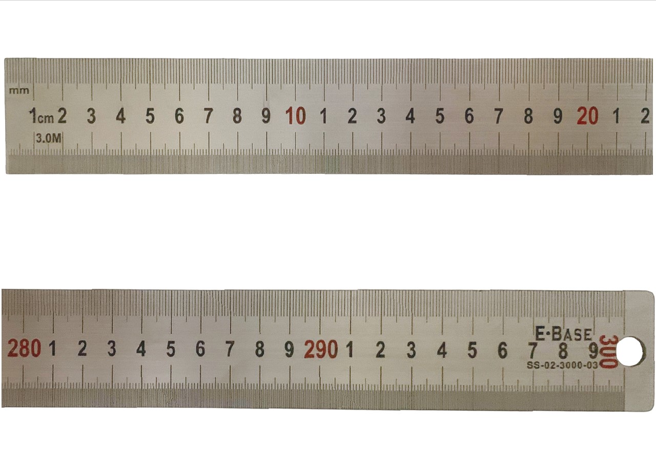鋼直尺300cmE-Base/光面/全公-空白/3050x40x2.0mm